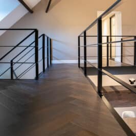 Oscar donker bruin eiken PVC visgraat walvisgraat