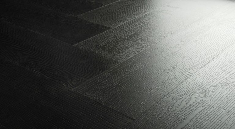 PVC visgraat vloer Oscar diep zwart eiken | Stile Floors