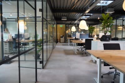 betonlook kantoorvloer