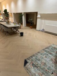Core beige eiken visgraat PVC vloer