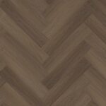 Vivian bruin eiken walvisgraat Visgraat XL PVC vloer van Stile Floors – realistische houtlook voor woonkamer en slaapkamer.