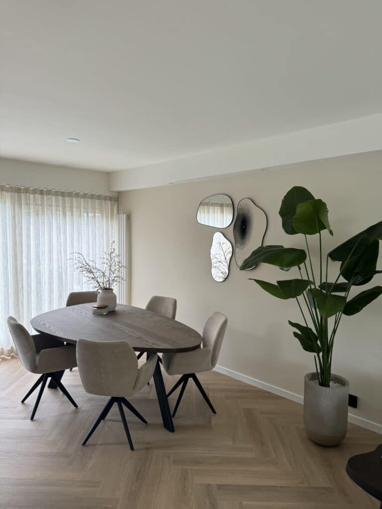 Vivian beige eiken XL visgraat Esther Sturrus