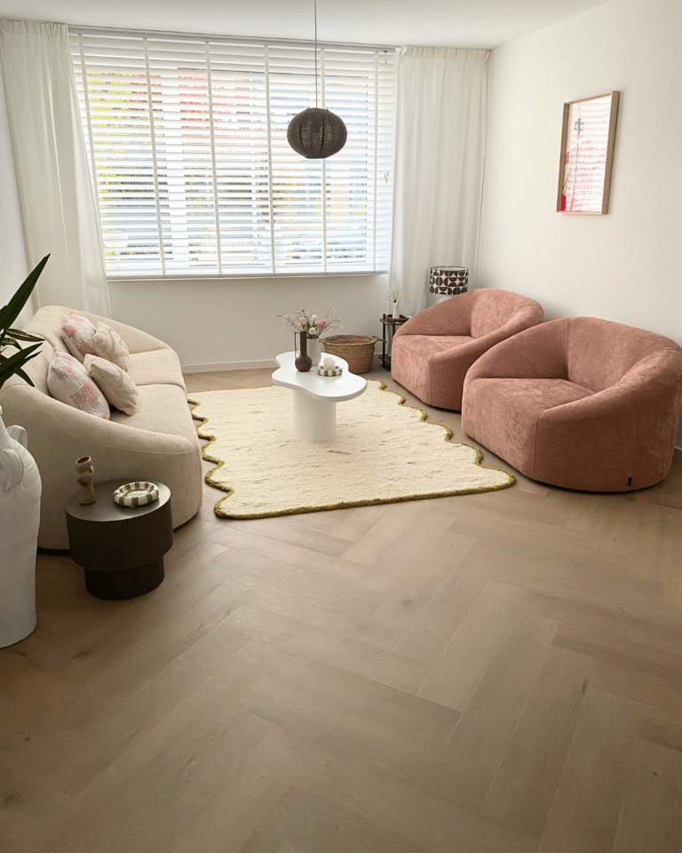 Vivian greige eiken PVC visgraat vloer