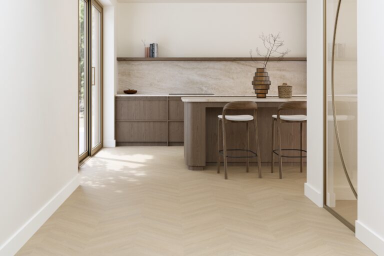 Nore greige eiken Hongaarse punt vloer