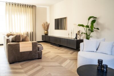 Hongaarse punt vtwonen naturel eiken PVC