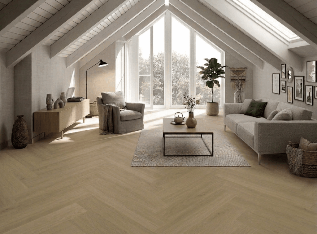 Plak PVC visgraat natuurlijk eiken | Stile Floors