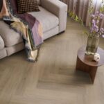 Vivian bruin eiken visgraat pvc vloer
