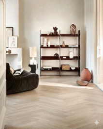 Harbor licht eiken pvc Weense punt vloer